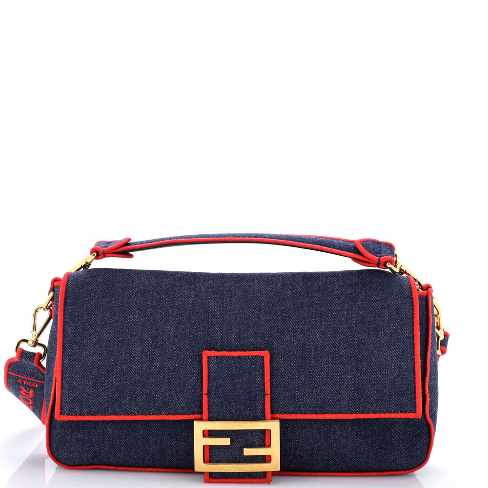 Fendi Large Baguette NM Bag Denim